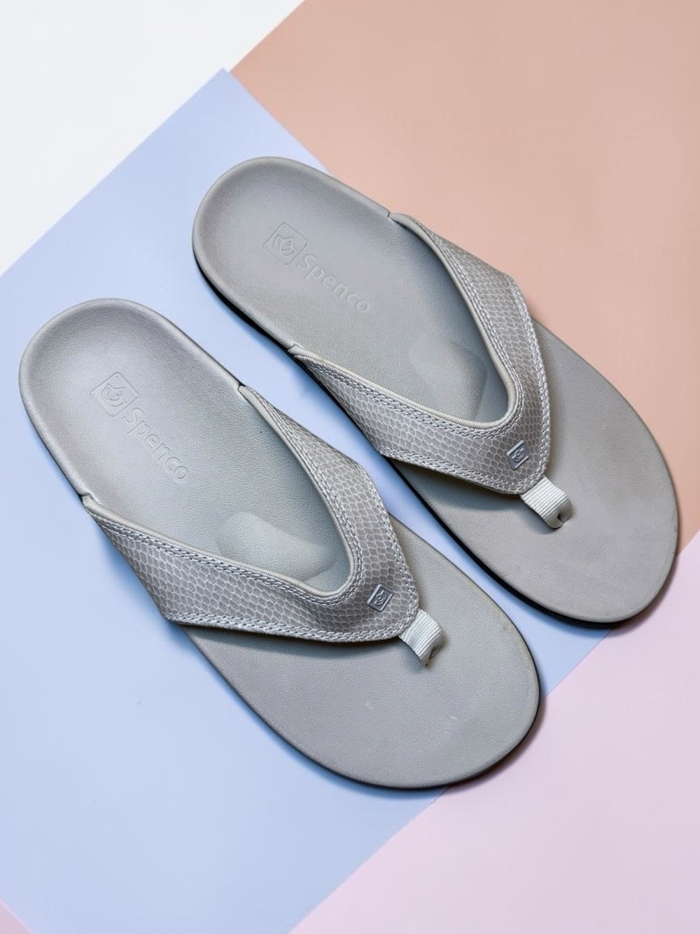 Spenco Gray Foam Thong Flip Flop Women’s Sandals - US Size 10 - EUC